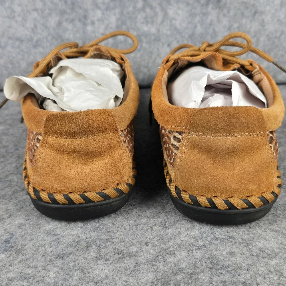 Louechy Zayton Men 12 EU 46 Brown Mesh Water Shoes Hiking Loafers Camp Moccasins